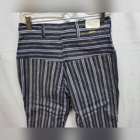 Vintage NWT 60s/70s Big Yank Stripped Fringe Jeans Size 29 - Picture 4 of 10